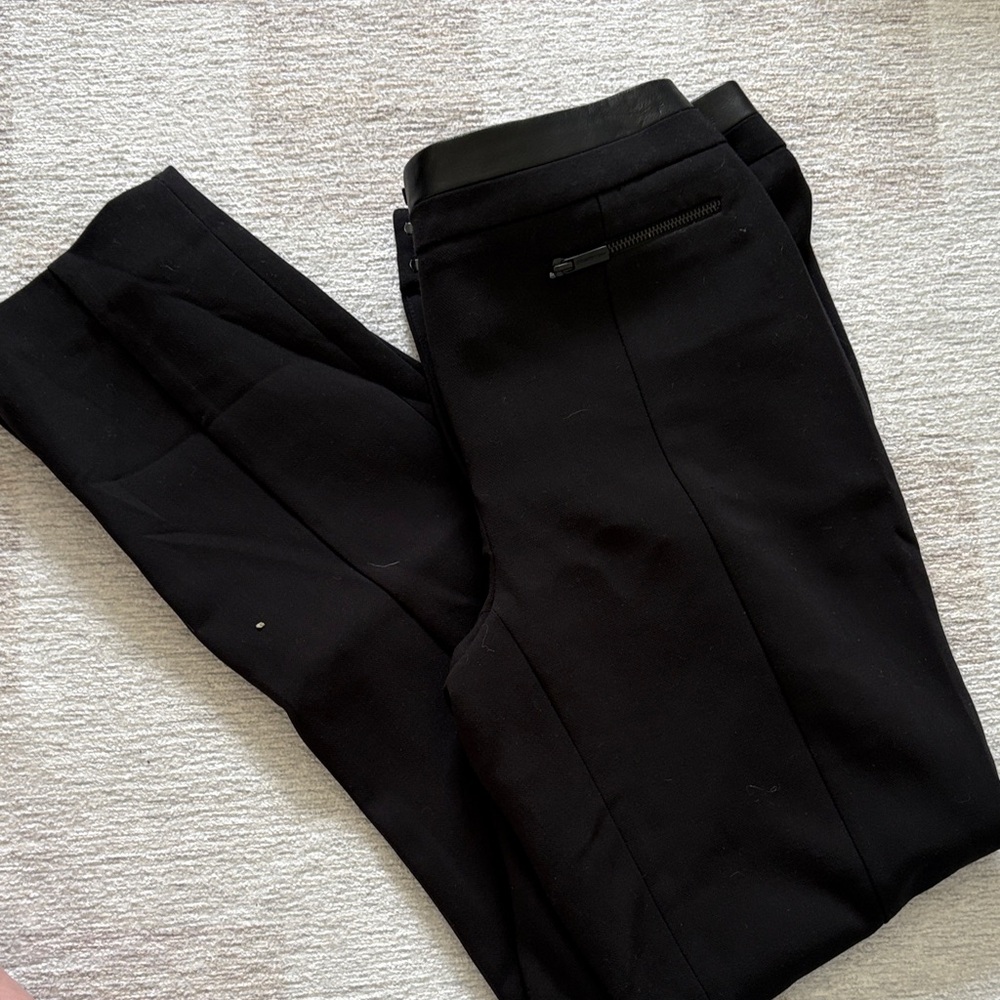 Karl Lagerfeld Women's Black Straight Leg Pants
